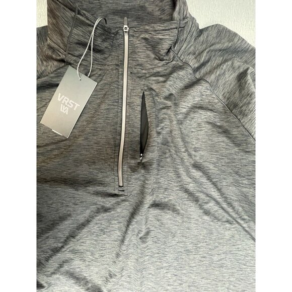 VRST MEN'S RUN WARM 1/2 ZIP DARK GREY HEATHER PULLOVER SIZE XXL - Picture 13 of 16